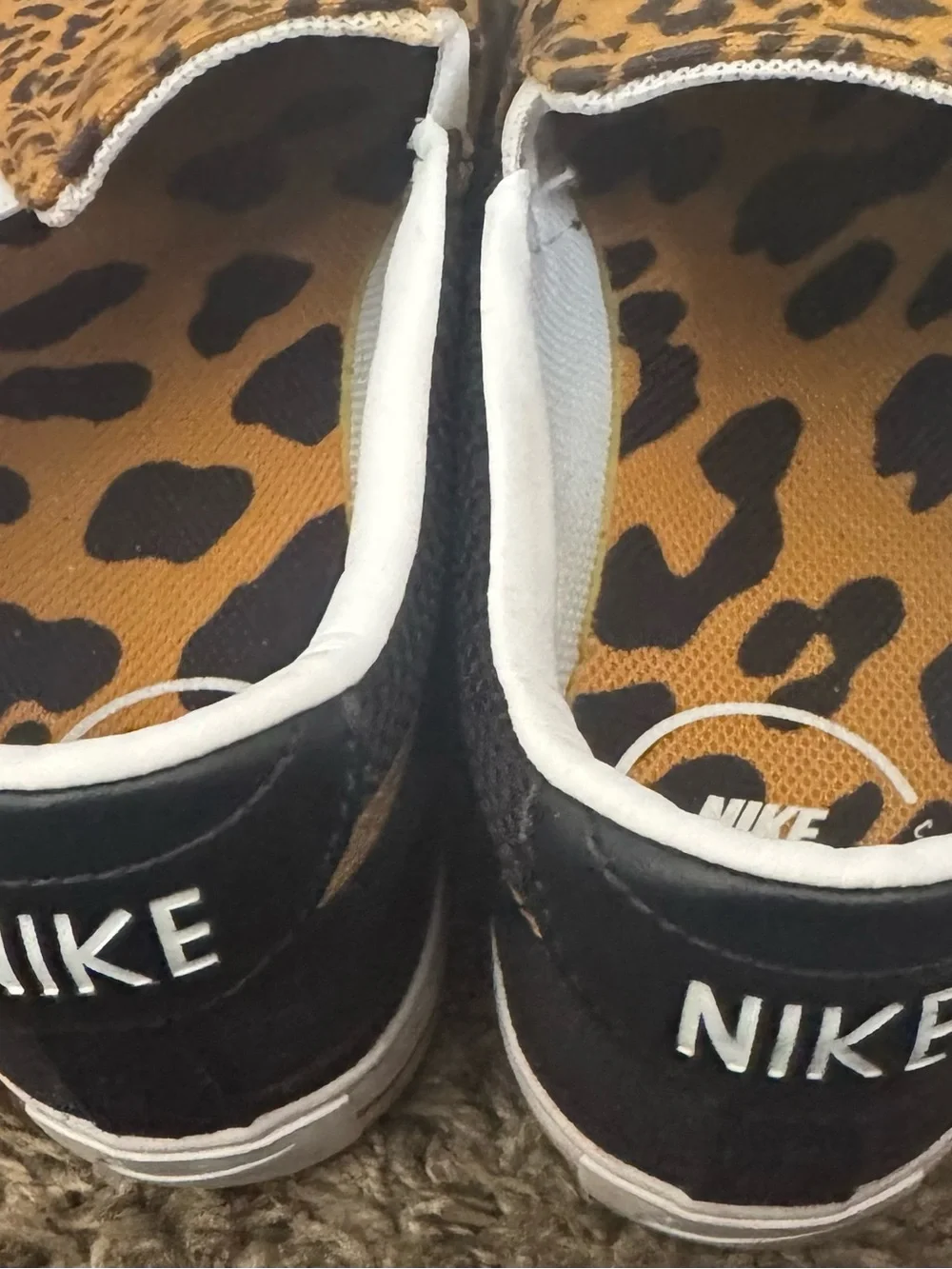 Nike Court Legacy Leopard-Print Slip-On Sneakers